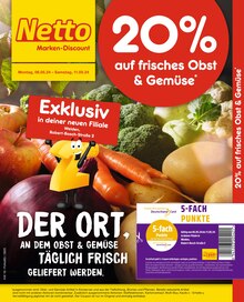 Netto Marken-Discount Prospekt 20% auf frisches Obst & Gemüse mit  Seiten
