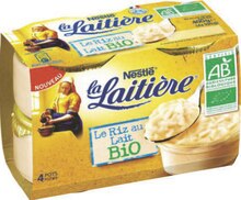 Le Riz au lait Bio La Laitière - Géant Casino à Échirolles Le Riz au lait Bio La Laitière en promo chez Géant Casino Échirolles à 1,79 €