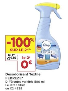 Casino Supermarchés Dijon - Désodorisant textile* Promo Désodorisant textile* dans le catalogue Casino Supermarchés "6 semaines de fête et de promos !" à Dijon