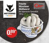 Frische Münchner Weißwurst von  im aktuellen V-Markt Prospekt für 0,89 €