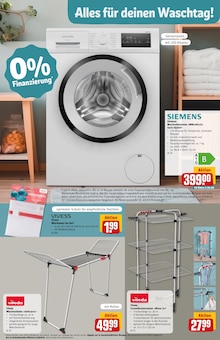 Waschmaschine im REWE Prospekt "Dein Markt" mit 35 Seiten (Gießen)