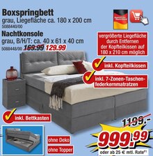 POCO Stolberg - Boxspringbett oder Nachtkonsole Boxspringbett oder Nachtkonsole Angebot bei POCO Stolberg im Prospekt SSV