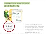 Husten- und Bronchialtee bei LINDA Premiumapotheke im Eningen Prospekt für 3,99 €