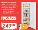 Gefrierschrank GS 7340 im Angebot bei GLOBUS in Bad Kreuznach Gefrierschrank GS 7340 Angebote von BOMANN bei GLOBUS Bad Kreuznach für 249,00 €