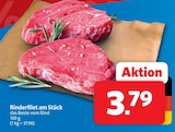 Rinderfilet am Stück im Angebot bei Markant Nordwest in Löhne Rinderfilet am Stück Angebote bei Markant Nordwest Löhne für 3,79 €