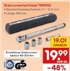 Drehmomentschlüssel TRW210 für 19,99 € bei Netto Marken-Discount im Angebot Drehmomentschlüssel TRW210 im aktuellen Netto Marken-Discount Prospekt