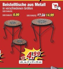 POCO Lahnau - Beistelltische aus Metall Beistelltische aus Metall Angebot bei POCO Lahnau im Prospekt PREIS-STREICH-WOCHEN