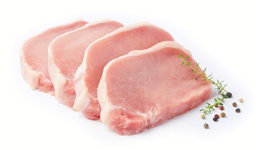 Filet de porc sans os tranché