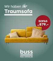 Aktueller buss Prospekt mit Couch, "Wir haben Ihr Traumsofa!", Seite 1