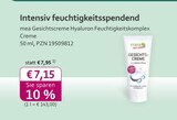 Gesichtscreme Hyaluron Feuchtigkeitskomplex Creme im aktuellen Prospekt bei mea - meine apotheke in Mainz