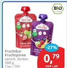 Erdbeere-Apfel Fruchtpüree von Fruchtbar im aktuellen budni Prospekt