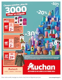 Prospectus Auchan Hypermarché à Izel-lès-Hameau, "Chaque semaine, plus de 3000 offres en magasin", 69 pages, 15/10/2024 - 21/10/2024