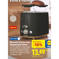 Kitchen Tools Doppelschlitz-Toaster