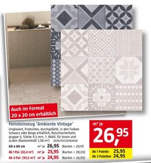 BAUHAUS Dillingen - Feinsteinzeug 'Ambiente Vintage' Feinsteinzeug 'Ambiente Vintage' Angebot bei BAUHAUS Dillingen im Prospekt "Handzettel KW 01"
