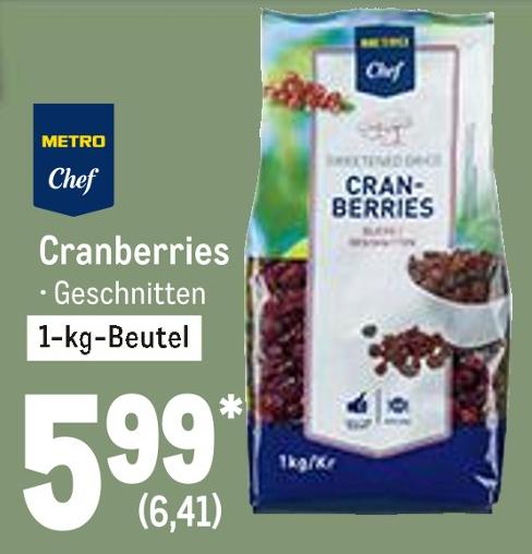 Metro Memmingen - Cranberries Cranberries Angebot bei Metro Memmingen im Prospekt Gastro-Journal
