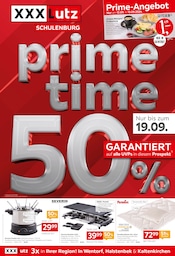 Aktueller XXXLutz Möbelhäuser Möbel & Einrichtung Prospekt in Hollenstedt und Umgebung, "prime time 50%" mit 16 Seiten, 09.09.2024 - 22.09.2024