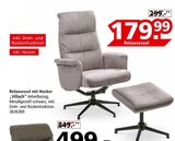 Relaxsessel mit Hocker „Villach“  im aktuellen Segmüller Prospekt für 179,99 €