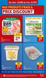 Prix et réduction Cervelas dans le prospectus Aldi en cours Offre Cervelas dans le catalogue Aldi du moment à la page 6