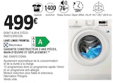 Lave Linge Frontal - Electrolux en promo chez E.Leclerc Stiring-Wendel à 499,00 €