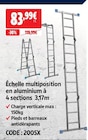 Échelle multiposition en aluminium à 4 sections 3,17m en promo chez Screwfix Reims à 83,99 €