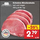 Schweine-Minutensteaks bei Netto Marken-Discount im Bad Saulgau Prospekt für 2,79 €