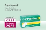 Aspirin plus C bei mea - meine apotheke im Prospekt "" für 5,99 €
