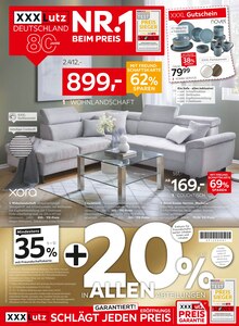 XXXLutz Möbelhäuser Prospekt NR.1 BEIM PREIS mit 40 Seiten