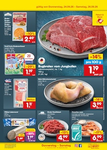 Rindfleisch im aktuellen Netto Marken-Discount Prospekt (Augsburg) Rindfleisch im Netto Marken-Discount Prospekt "Aktuelle Angebote" mit 71 Seiten (Augsburg)
