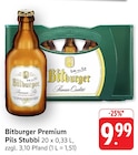 Premium Pils Stubbi Angebote von Bitburger bei E center Worms für 9,99 €