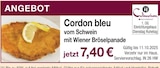 Cordon bleu vom Schwein im aktuellen Möbel Inhofer Prospekt für 7,40 €