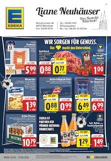 EDEKA Coesfeld Prospekt der aktuellen Woche, gültig von 22.06.2026 bis 27.06.2026 Aktueller EDEKA Coesfeld Prospekt "Aktuelle Angebote" mit 24 Seiten