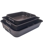 Lot de 3 plats à four - CARREFOUR HOME - Carrefour à Sainte-Geneviève-des-Bois Lot de 3 plats à four - CARREFOUR HOME en promo chez Carrefour Sainte-Geneviève-des-Bois à 19,99 €