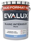 Peinture blanche intérieure, murs mat - 15 L - Evalux - Brico Dépôt à Saint-Priest Peinture blanche intérieure, murs mat - 15 L - Evalux en promo chez Brico Dépôt Saint-Priest à 29,90 €