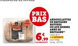 Promo ANDOUILLETTES DE BRETAGNE NATURES OU AUX HERBES à 6,99 € dans le catalogue Super U à Rennes