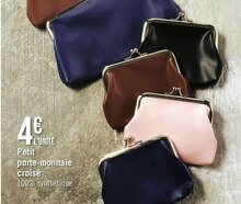 Géant Casino Ranspach-le-Bas - Petit porte-monnaie croisé Promo Petit porte-monnaie croisé dans le catalogue Géant Casino "Toutes en sincère !" à Ranspach-le-Bas