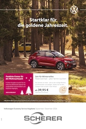 Sneaker im Volkswagen Prospekt in Ludwigshafen Aktueller Volkswagen Prospekt mit Sneaker, "Herbst im Kopf. Sicherheit im Auto.", Seite 1