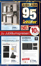 Aktueller Möbel Inhofer Prospekt mit Herd, "95 JAHRE JUBILÄUM", Seite 9