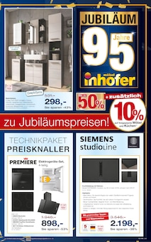 Kuchen im Möbel Inhofer Prospekt "95 JAHRE JUBILÄUM" mit 12 Seiten (Ingolstadt)