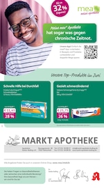 mea - meine apotheke Apotheken Prospekt der aktuellen Woche mit 4 Seiten, gültig von 01.06.2026 bis 30.06.2026, in Straubenhardt und Umgebung Aktueller mea - meine apotheke Apotheken Prospekt in Straubenhardt und Umgebung, "Unsere Juni-Angebote" mit 4 Seiten, 01.06.2026 - 30.06.2026