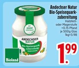 Bio-Speisequarkzubereitung im EDEKA Prospekt Bio-Speisequarkzubereitung von Andechser Natur im aktuellen EDEKA Prospekt für 1,99 €