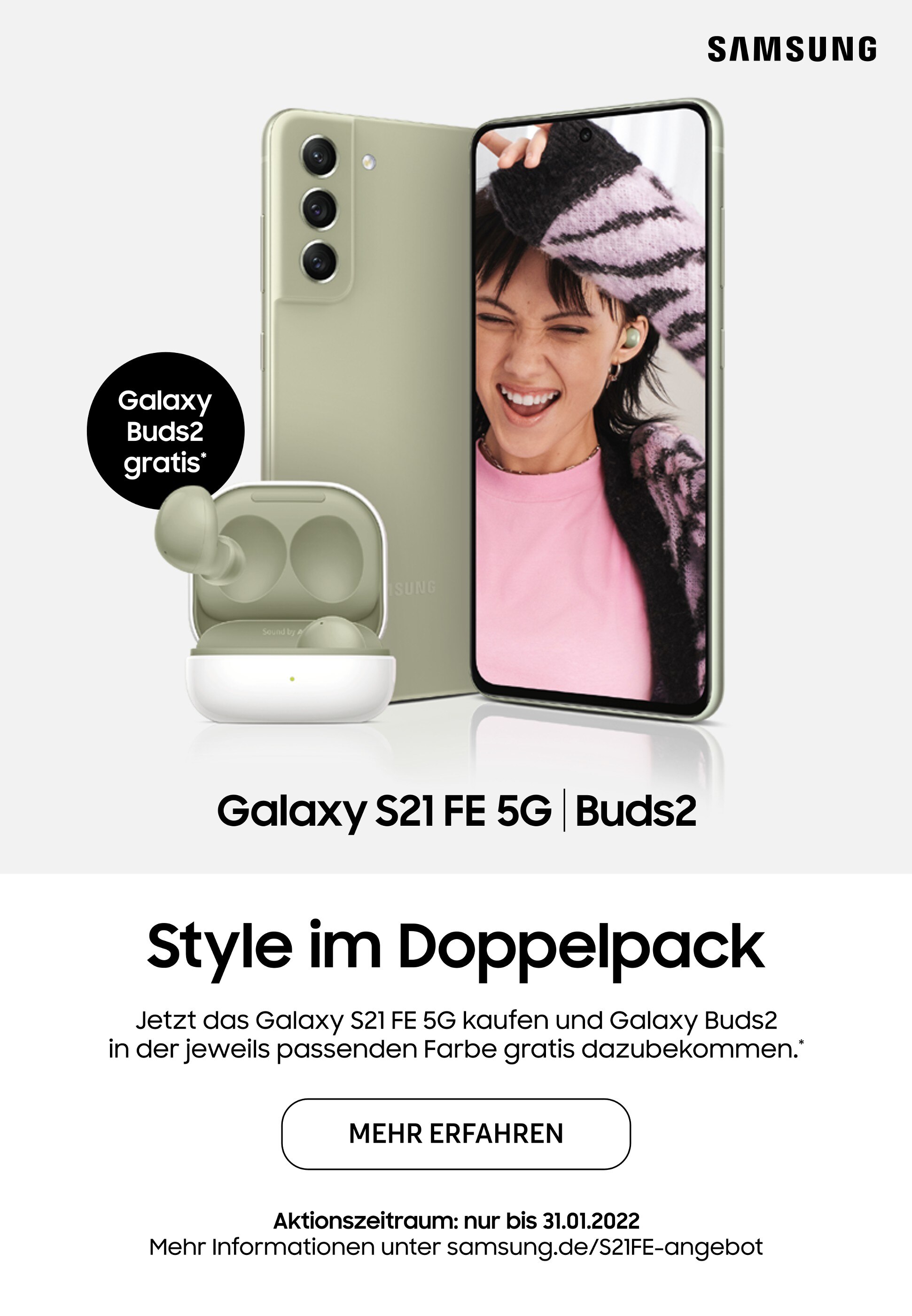 Samsung Prospekt für Neundorf mit 2 Seiten Samsung Prospekt für Neundorf: "Style im Doppelpack", 2 Seiten, 11.01.2022 - 31.01.2022