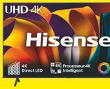 Téléviseur 55" UHD 4K - Hisense - Hyper U à Chartres Téléviseur 55" UHD 4K - Hisense en promo chez Hyper U Chartres à 349,00 €