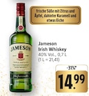 EDEKA Friedrichsthal - Irish Whiskey Angebot im Prospekt Irish Whiskey bei EDEKA im Friedrichsthal Prospekt für 14,99 €