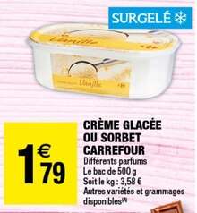 Carrefour Market Mareuil-lès-Meaux - Crème glacée ou sorbet Promo Crème glacée ou sorbet dans le catalogue Carrefour Market "Maintenant et moins cher !" à Mareuil-lès-Meaux