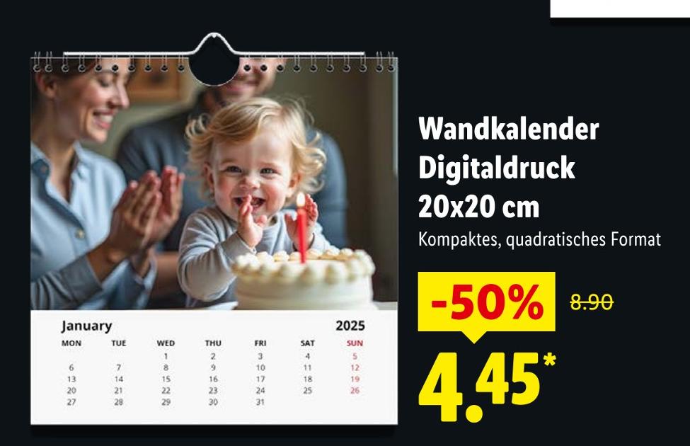 Wandkalender Digitaldruck