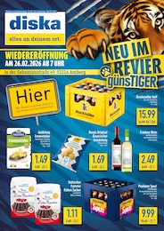 diska Prospekt für Amberg: "alles an deinem ort.", 2 Seiten, 26.02.2026 - 28.02.2026