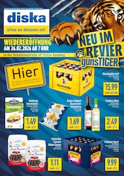 diska Discounter Prospekt der aktuellen Woche mit 2 Seiten, gültig von 26.02.2026 bis 28.02.2026, in Poppenricht und Umgebung Aktueller diska Discounter Prospekt in Poppenricht und Umgebung, "alles an deinem ort." mit 2 Seiten, 26.02.2026 - 28.02.2026