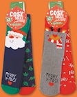 Chaussettes de Noël enfant ou femme - COSY SOCKS en promo chez Netto Nîmes à 2,99 €