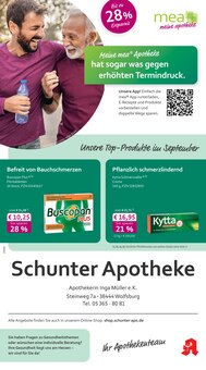 mea - meine apotheke Prospekt der Woche "Unsere September-Angebote" Seite 1, 01.09.2025 bis 30.09.2025 für Wolfsburg Aktueller mea - meine apotheke Prospekt "Unsere September-Angebote" Seite 1 von 4 Seiten für Wolfsburg