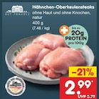 Hähnchen-Oberkeulensteaks im Angebot bei Netto Marken-Discount in Oranienburg Hähnchen-Oberkeulensteaks Angebote von GUT PONHOLZ bei Netto Marken-Discount Oranienburg für 2,99 €